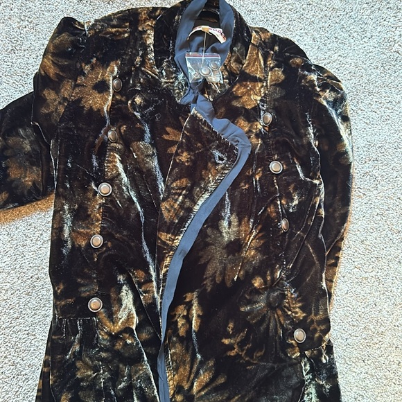 Free People Hazel Velvet Duster Jacket - Picture 5 of 5